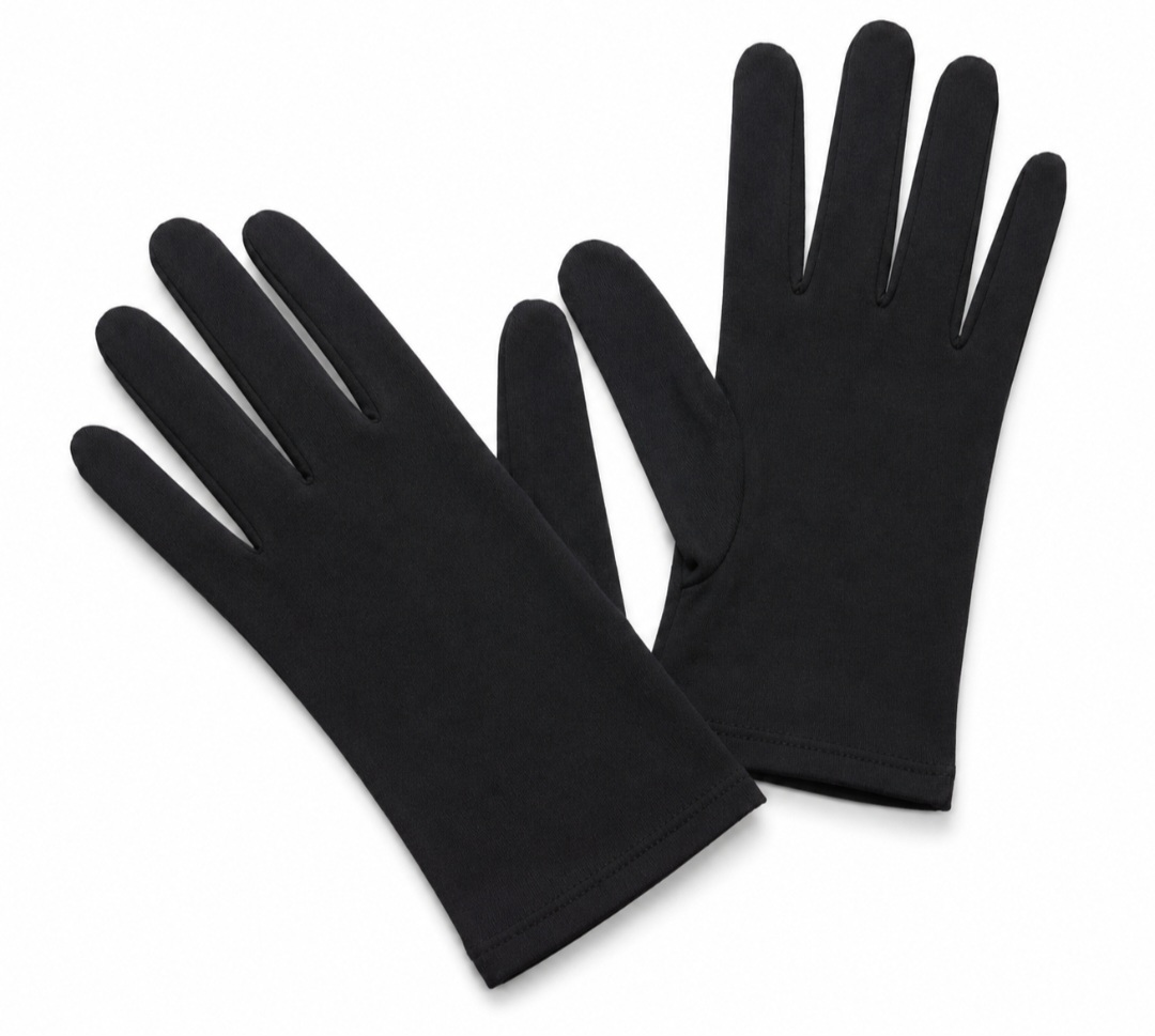 GUANTES NEGROS DE NAZARENO 100% ALGODÓN. 1 GUANTES NEGROS DE NAZARENO 100% ALGODÓN.