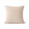 Cojín artesanal de lino lavado beige 45×45 con cierre invisible