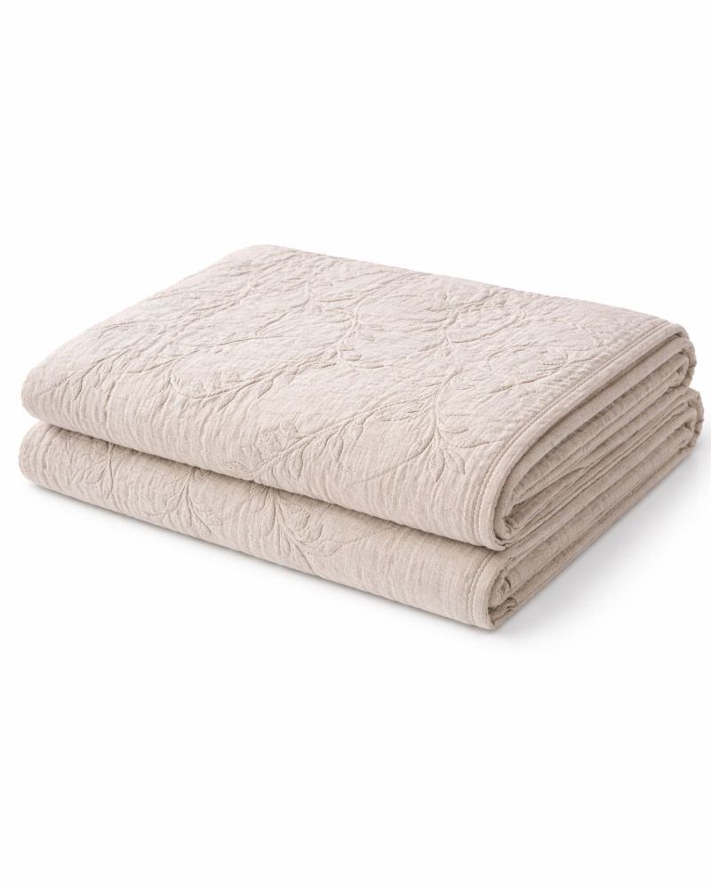 COJINES CABECEROS DE CAMA 15 Colcha bouti artesanal color piedra 240×260 para cama 150/160 con acolchado ligero